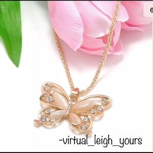 ▪️Opal Butterfly Rose Gold Necklace▪️